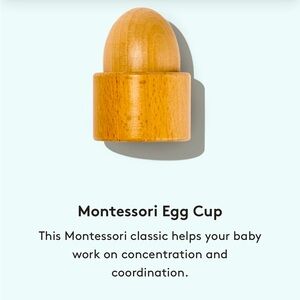 Lovevery Montessori Wooden Egg Cup